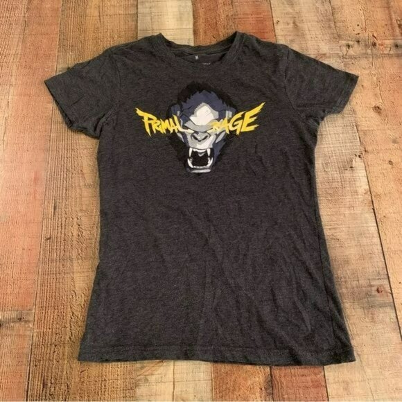 Loot crate overwatch primal rage monkey womens short sleeve graphic t-shirt -M - Picture 1 of 9
